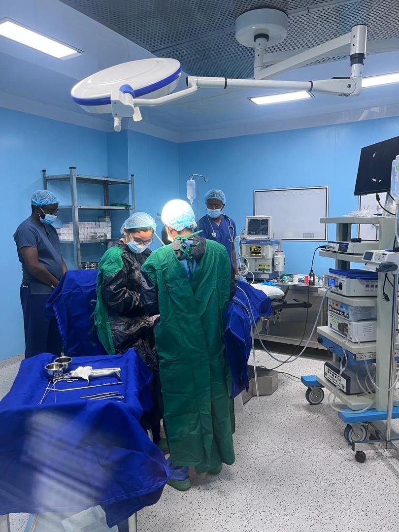 A light brown, long-haired chihuahua sitting next to three rubber duckies. 